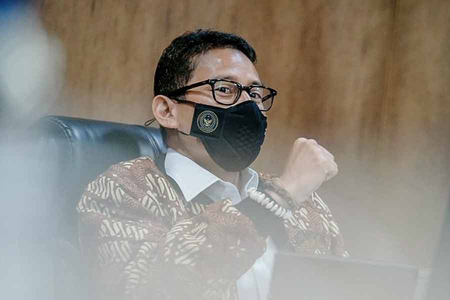 Menteri Pariwisata dan Ekonomi Kreatif/Kepala Badan Pariwisata dan Ekonomi Kreatif (Menparekraf/Kabaparekraf) Sandiaga Salahuddin Uno
